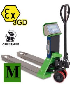 TPWX3GDM APPROVED "Hazardous Zone (2, 22)" Pallet Truck Scale