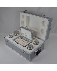 Stainless Steel Metal Case Set of M1 500g - 1mg Weights